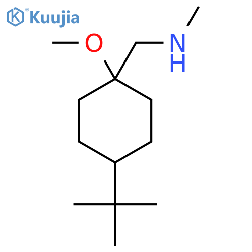 (4-tert-butyl-1-methoxycyclohexyl)methyl(methyl)amine structure