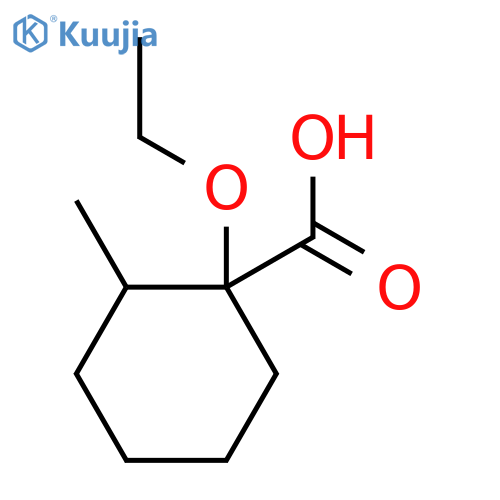 1-ethoxy-2-methylcyclohexane-1-carboxylic acid structure