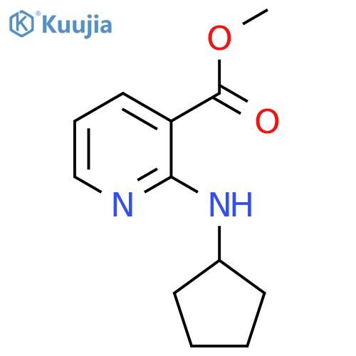 3-Pyridinecarboxylic acid, 2-(cyclopentylamino)-, methyl ester structure