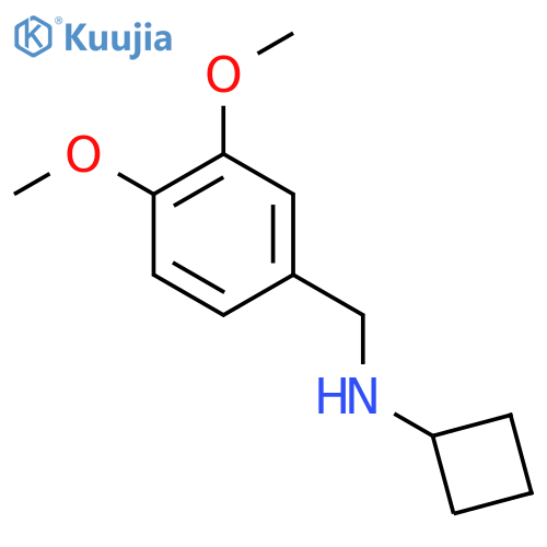 N-[(3,4-Dimethoxyphenyl)methyl]cyclobutanamine structure