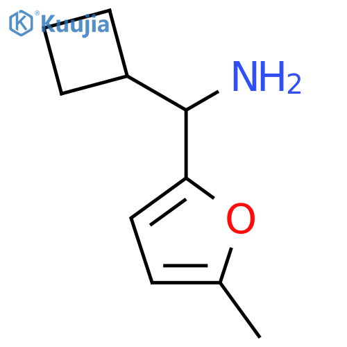 1-cyclobutyl-1-(5-methylfuran-2-yl)methanamine structure