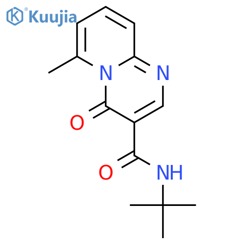 4H-Pyrido[1,2-a]pyrimidine-3-carboxamide,N-(1,1-dimethylethyl)-6-methyl-4-oxo- structure