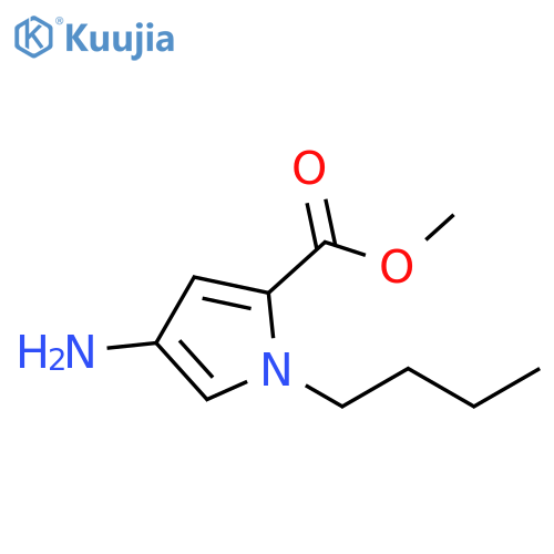methyl 4-amino-1-butyl-1H-pyrrole-2-carboxylate structure