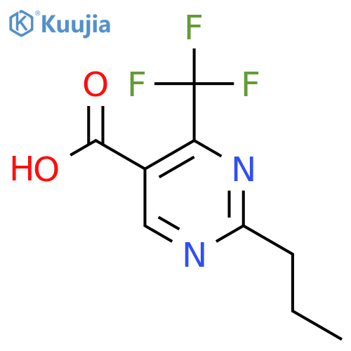 2-Propyl-4-(trifluoromethyl)pyrimidine-5-carboxylic acid structure