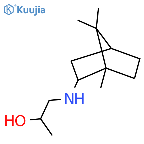 1-[(1,7,7-trimethylnorbornan-2-yl)amino]propan-2-ol structure