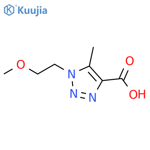 1-(2-methoxyethyl)-5-methyl-1H-1,2,3-triazole-4-carboxylic acid structure