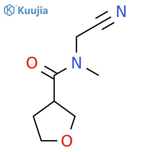 N-(cyanomethyl)-N-methyloxolane-3-carboxamide structure