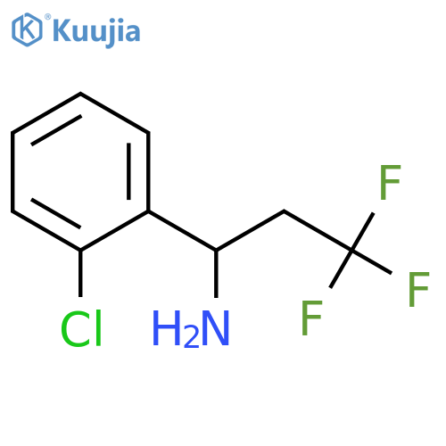1-(2-chlorophenyl)-3,3,3-trifluoropropan-1-amine structure