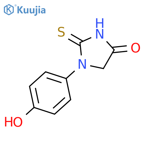 1-(4-hydroxyphenyl)-2-thioxo-4-Imidazolidinone structure