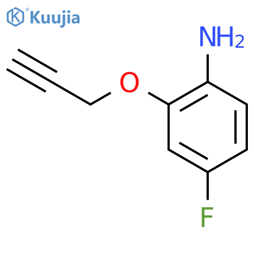 4-Fluoro-2-(prop-2-yn-1-yloxy)aniline structure