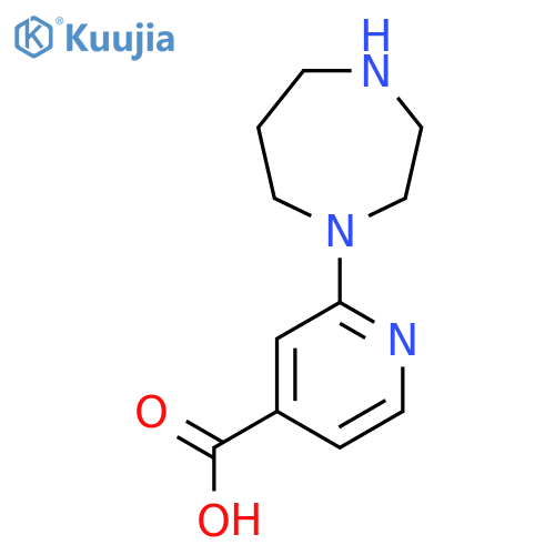 2-(1,4-Diazepan-1-yl)pyridine-4-carboxylic acid structure