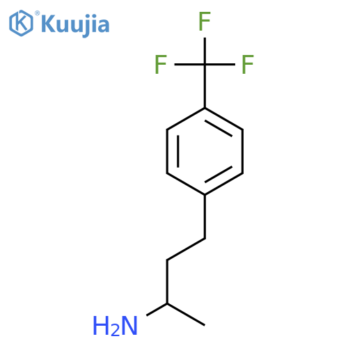 4-4-(trifluoromethyl)phenylbutan-2-amine structure