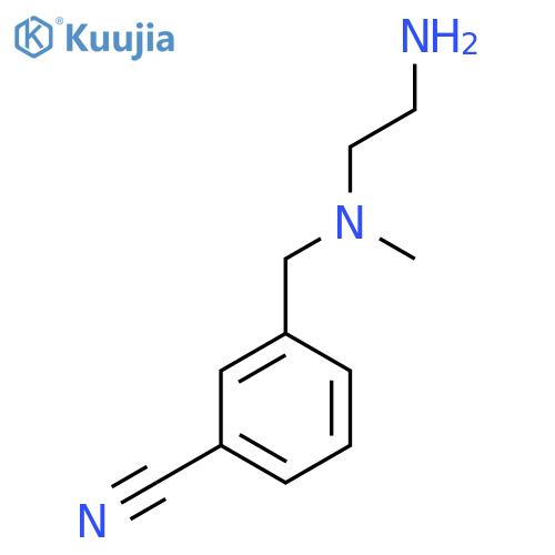 3-{[(2-Amino-ethyl)-methyl-amino]-methyl}-benzonitrile structure