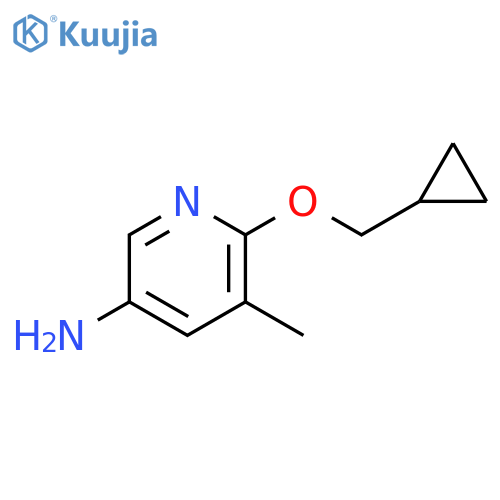 6-(cyclopropylmethoxy)-5-methylpyridin-3-amine structure