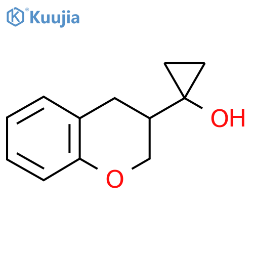 1-(3,4-dihydro-2H-1-benzopyran-3-yl)cyclopropan-1-ol structure