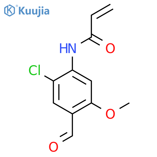 N-(2-chloro-4-formyl-5-methoxyphenyl)prop-2-enamide structure