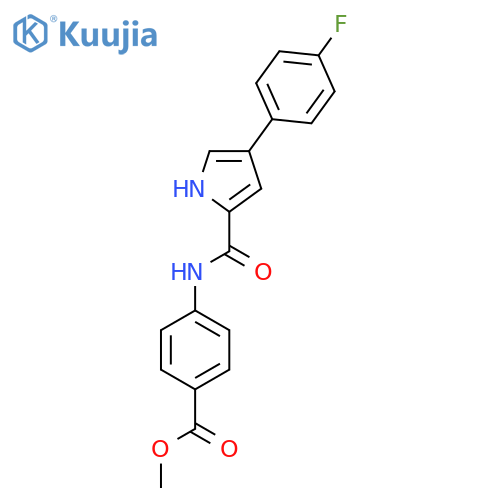 methyl 4-4-(4-fluorophenyl)-1H-pyrrole-2-amidobenzoate structure