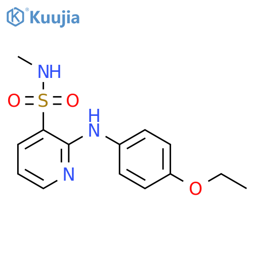 2-(4-ethoxyphenyl)amino-N-methylpyridine-3-sulfonamide structure