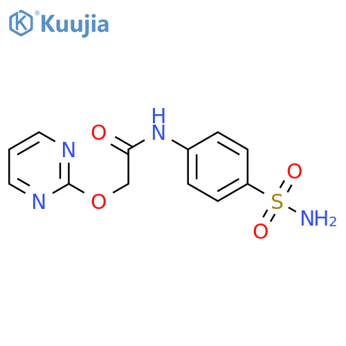 2-(pyrimidin-2-yloxy)-N-(4-sulfamoylphenyl)acetamide structure