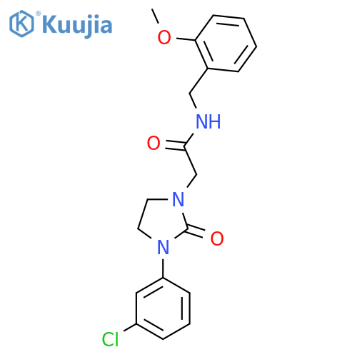 2-3-(3-chlorophenyl)-2-oxoimidazolidin-1-yl-N-(2-methoxyphenyl)methylacetamide structure
