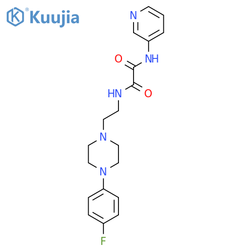 N-{2-4-(4-fluorophenyl)piperazin-1-ylethyl}-N'-(pyridin-3-yl)ethanediamide structure