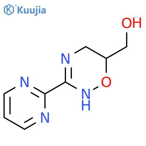 [3-(Pyrimidin-2-yl)-5,6-dihydro-4H-1,2,4-oxadiazin-6-yl]methanol structure