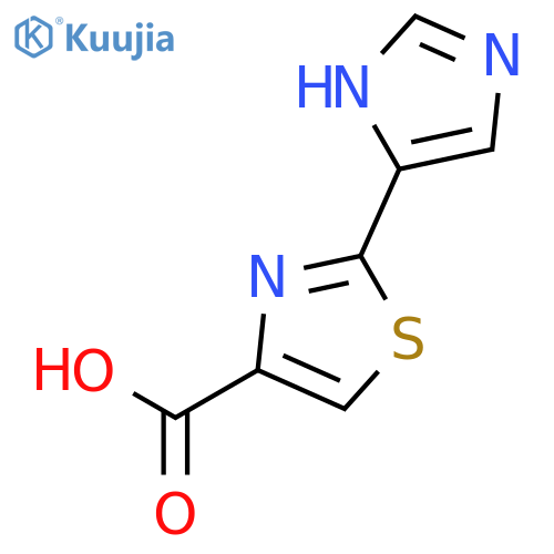 2-(1H-imidazol-5-yl)-1,3-thiazole-4-carboxylic acid structure