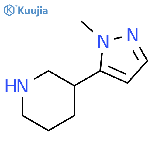 3-(2-methylpyrazol-3-yl)piperidine structure