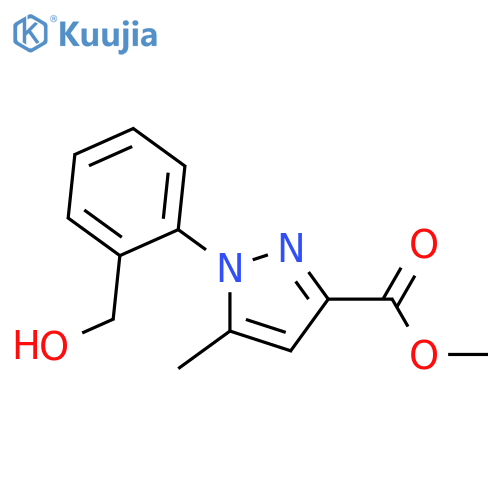 methyl 1-[2-(hydroxymethyl)phenyl]-5-methyl-1H-pyrazole-3-carboxylate structure
