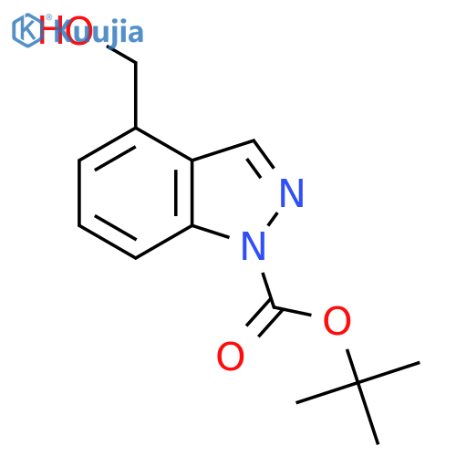 1,1-Dimethylethyl 4-(hydroxymethyl)-1H-indazole-1-carboxylate structure