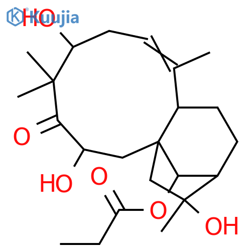 3,6,14,16-Tetrahydroxy-5,10-seco-1(10)-kauren-5-one; (ent-1(10)E,3α,6α,14α,16β)-form, 14-Propanoyl structure