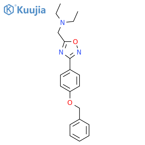 ({3-[4-(benzyloxy)phenyl]-1,2,4-oxadiazol-5-yl}methyl)diethylamine structure
