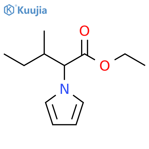 Ethyl 3-methyl-2-(1h-pyrrol-1-yl)pentanoate structure