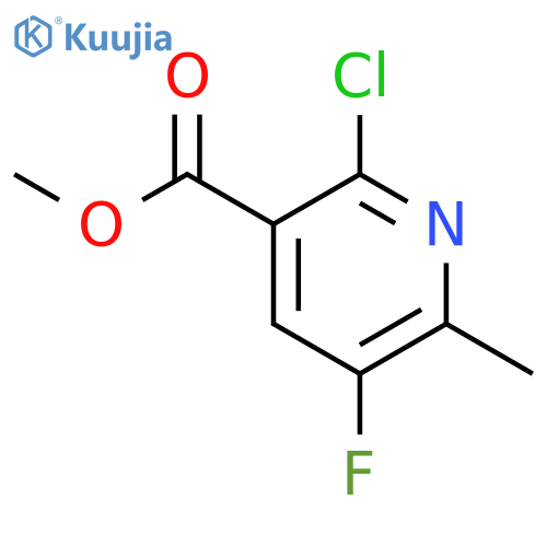 Methyl 2-chloro-5-fluoro-6-methylnicotinate structure