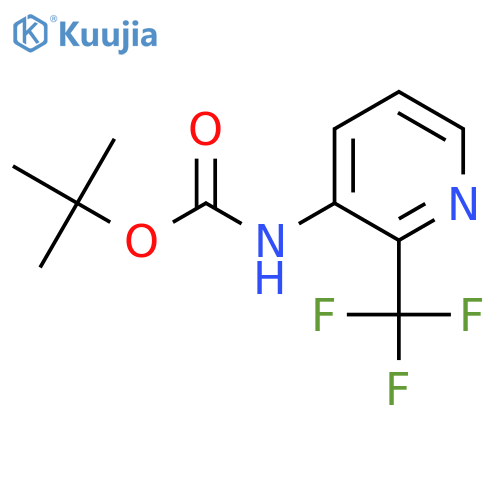 tert-butyl N-2-(trifluoromethyl)pyridin-3-ylcarbamate structure