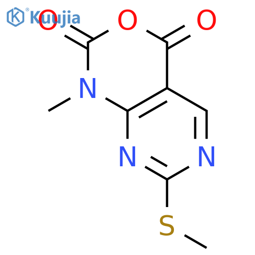 1-Methyl-7-(methylthio)-1H-pyrimido-[4,5-d][1,3]oxazine-2,4-dione structure
