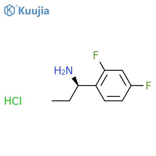 (1R)-1-(2,4-difluorophenyl)propan-1-amine;hydrochloride structure
