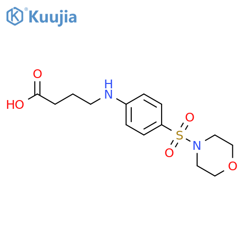 4-[4-(Morpholine-4-sulfonyl)-phenylamino]-butyric acid structure
