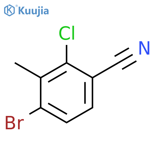 4-Bromo-2-chloro-3-methylbenzonitrile structure