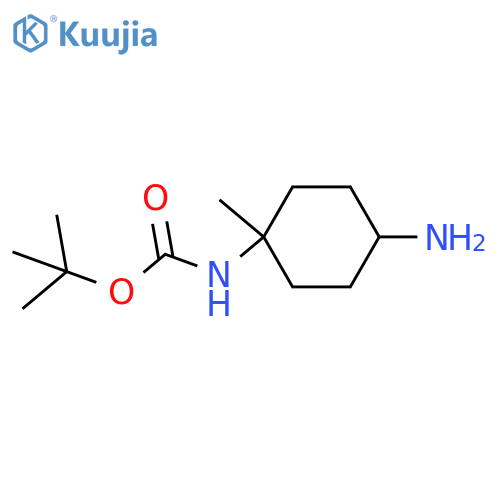 tert-butyl N-(4-amino-1-methyl-cyclohexyl)carbamate structure