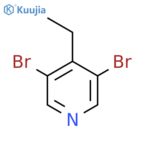 3,5-dibromo-4-ethylpyridine structure