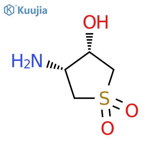 (3S,4R)-4-amino-1,1-dioxothiolan-3-ol structure
