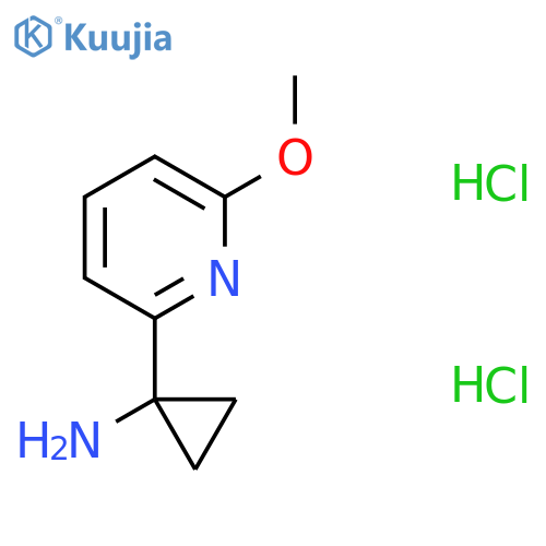 1-(6-Methoxypyridin-2-yl)cyclopropanamine dihydrochloride structure
