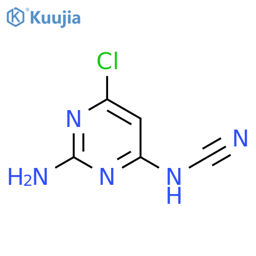 (2-Amino-6-chloropyrimidin-4-yl)cyanamide structure