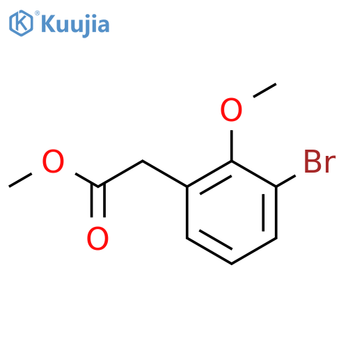 Methyl 2-(3-bromo-2-methoxyphenyl)acetate structure