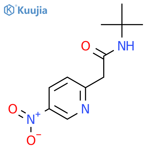 N-(tert-Butyl)-2-(5-nitropyridin-2-yl)acetamide structure
