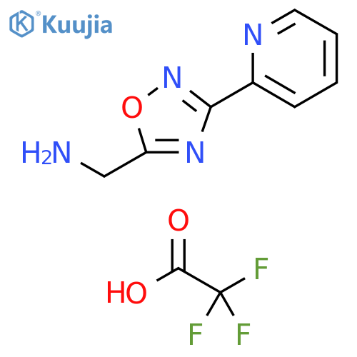 {[3-(2-pyridinyl)-1,2,4-oxadiazol-5-yl]methyl}amine trifluoroacetate structure