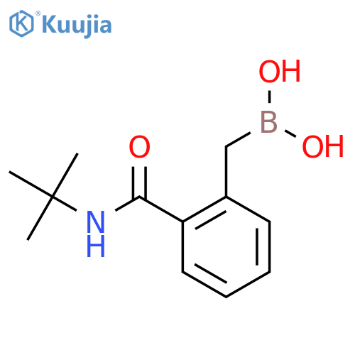 2-(tert-Butylcarbamoyl)benzylboronic acid structure