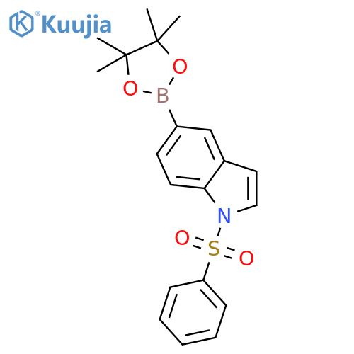 1-(Phenylsulfonyl)indole-5-boronic Acid Pinacol Ester structure