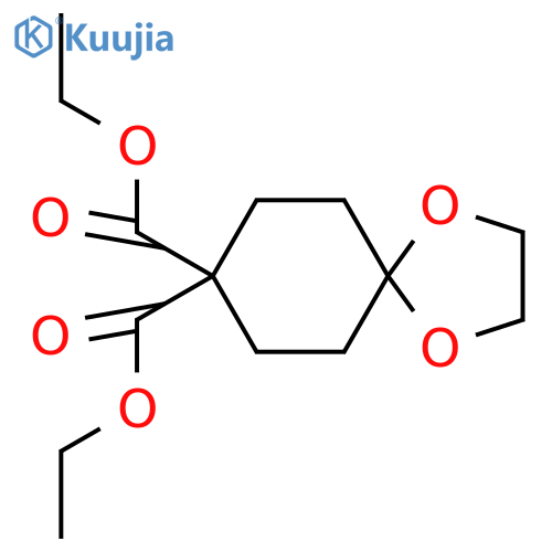 Diethyl 1,4-dioxaspiro[4.5]decane-8,8-dicarboxylate structure